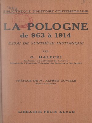cover image of La Pologne de 963 à 1914